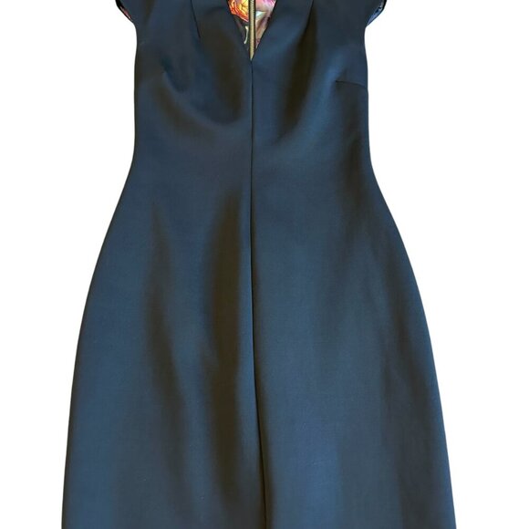 Ted Baker London Black Sleeveless Sheath Dress Scuba Stretch Size 4 Women's - Picture 4 of 10